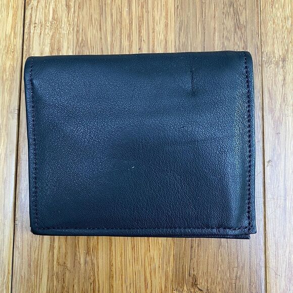 Rolfs Leather Wallet Mens Black The Body Billfold Cowhide Bifold ID Buttery Soft - Picture 6 of 13